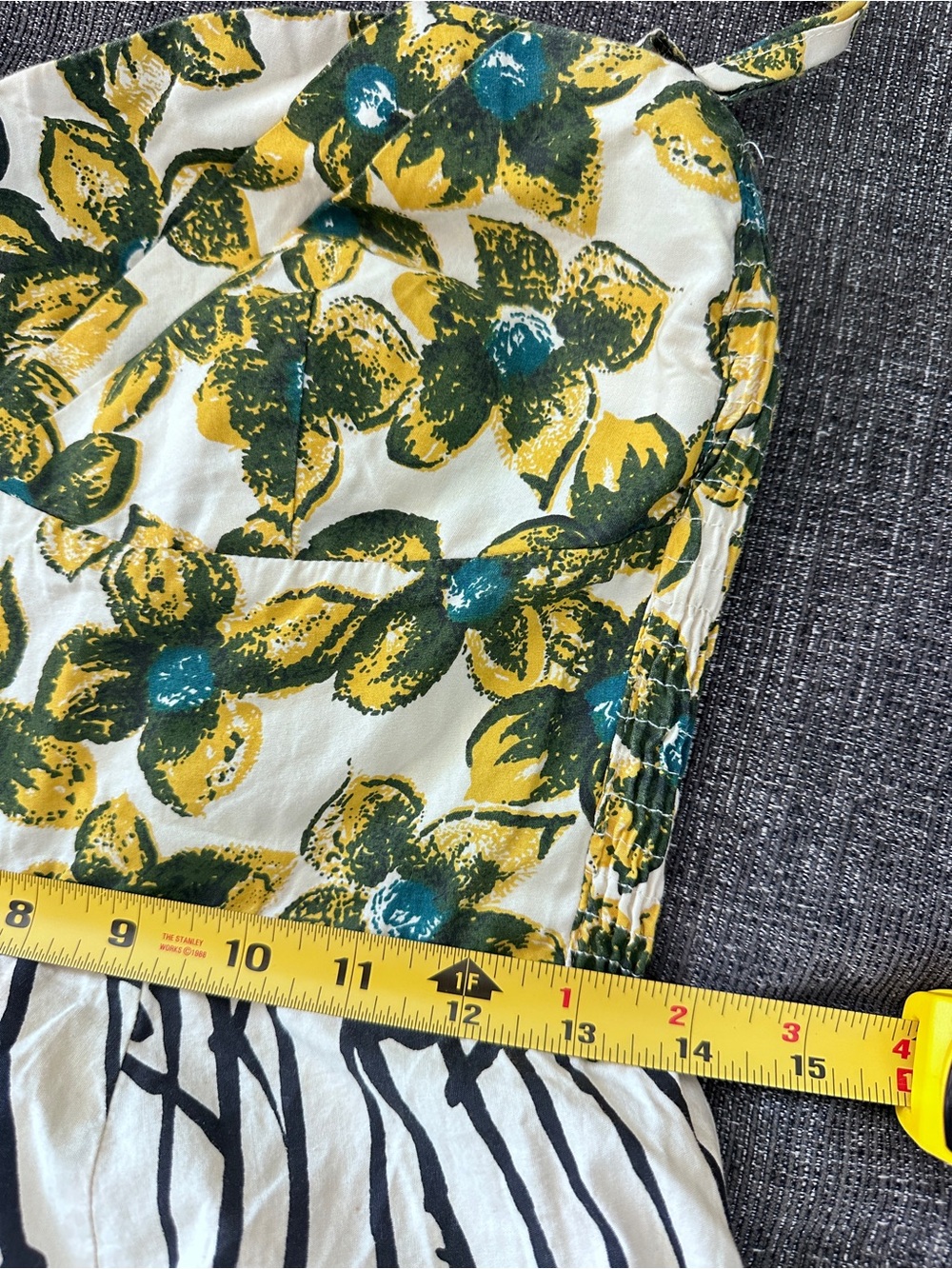 Anthropologie 100% Cotton Girls From Savory Floral Halter Mídi Dress Size - Picture 11 of 16
